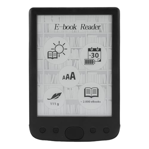 E Book Reader, Pocket Bookstore, 6 Inch HD Touchscreen E Ink Reader, Portable and Eye Friendly, for Commuting, Traveling, Relaxing (8G)