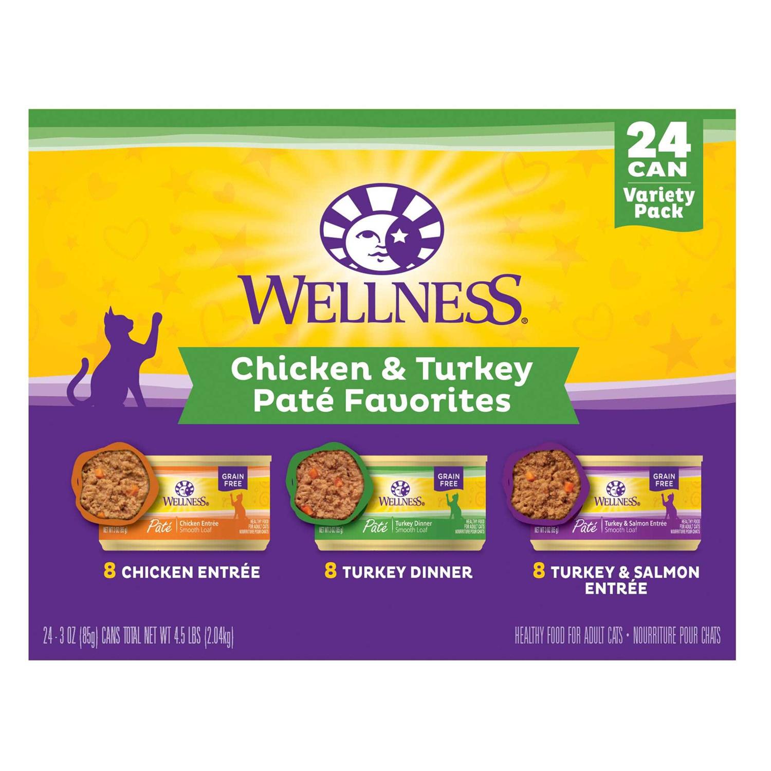 Wellness Chicken & Turkey Pate Complete Health Favorites Variety Pack - Pet Supplies online store