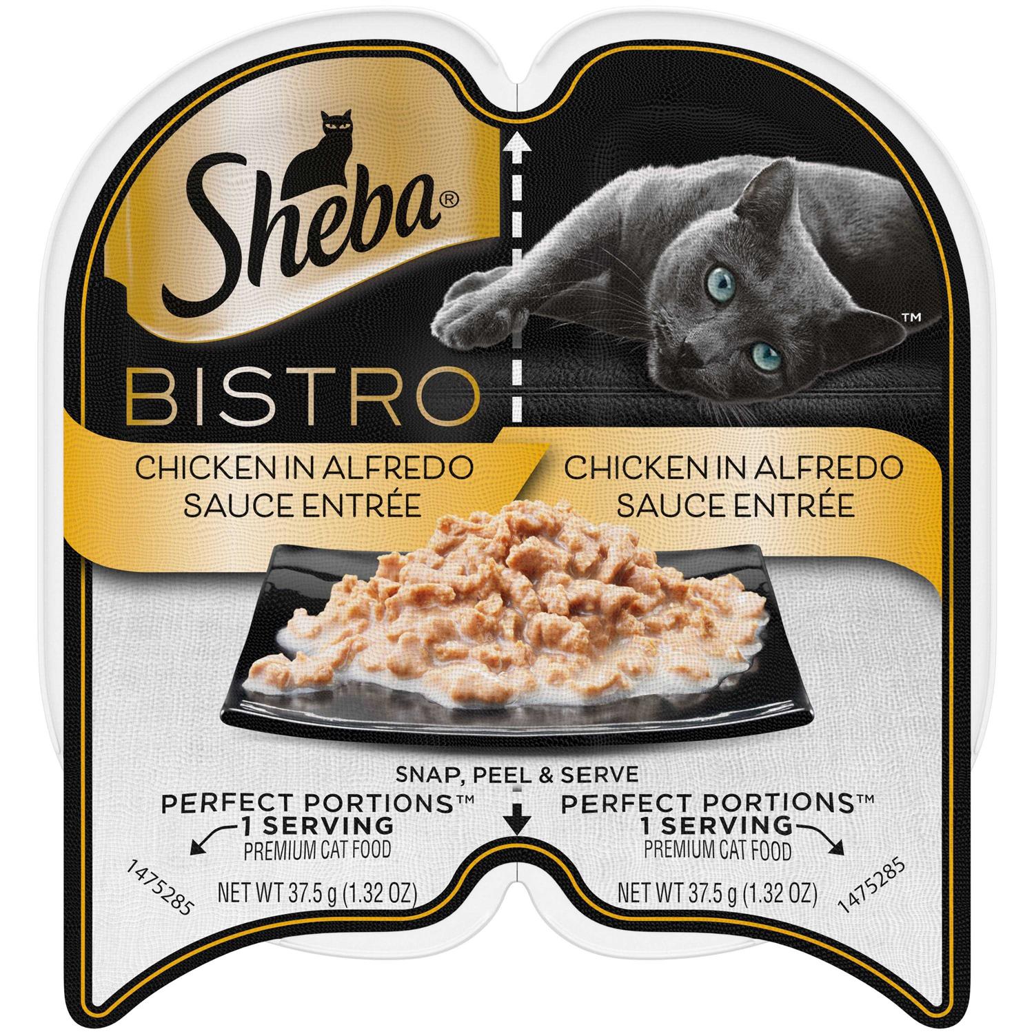Sheba Perfect Portions Bistro Chicken in Alfredo Sauce Wet Cat Food - Pet Supplies online store