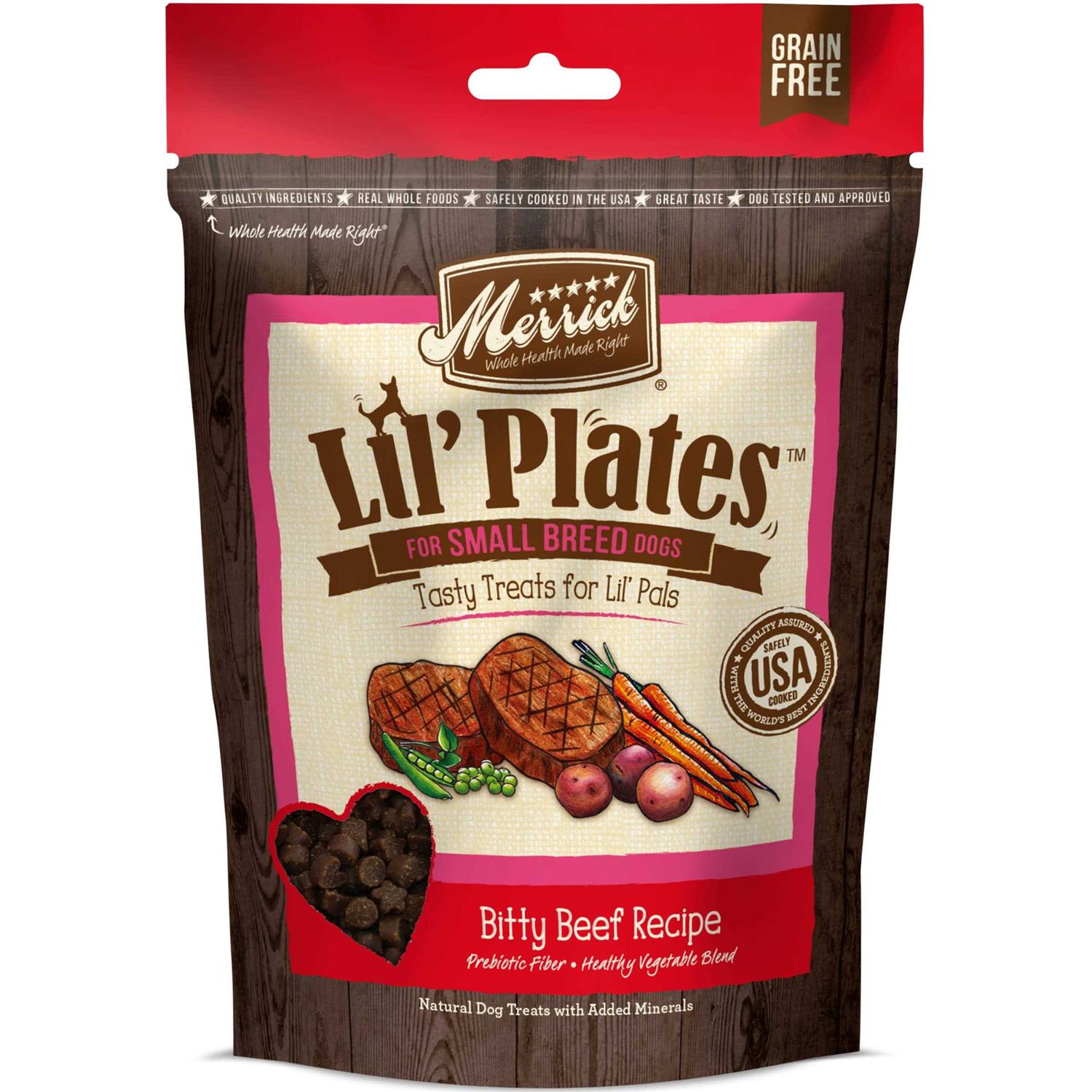 Merrick Lil' Plates Small Recipe Dog Treats - Pet Supplies online store