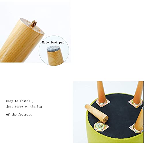 Footstool Foot Stool Leatherette Storage Ottoman,Versatile Space-Saving Dressing Stool,Coffee Table Padded Seat,for Bedroom Casual Closet Footstool-Cream Color 43.5x36.5cm Home Decor Stool