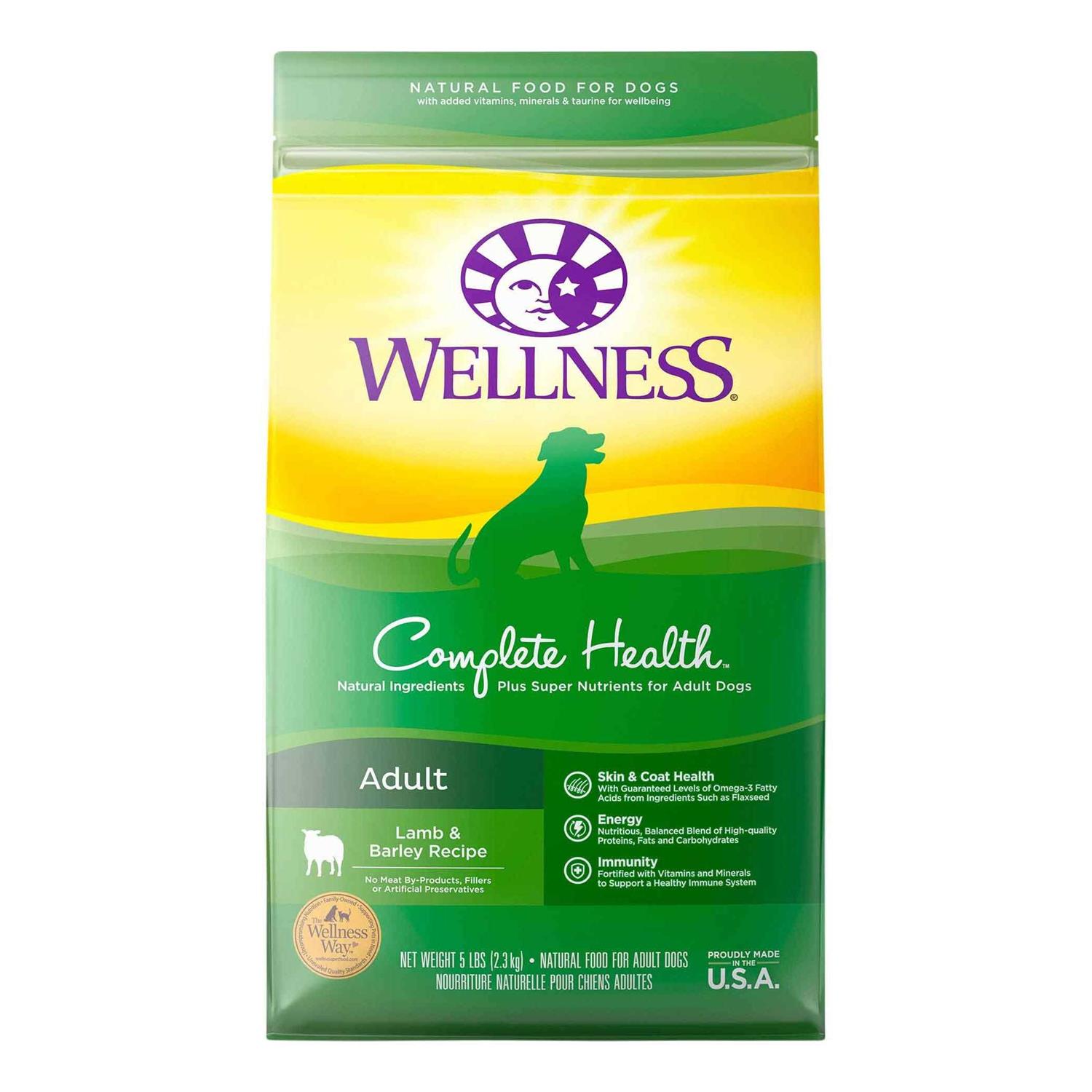 Wellness Complete Health Lamb & Barley Dry Dog Food - Pet Supplies online store