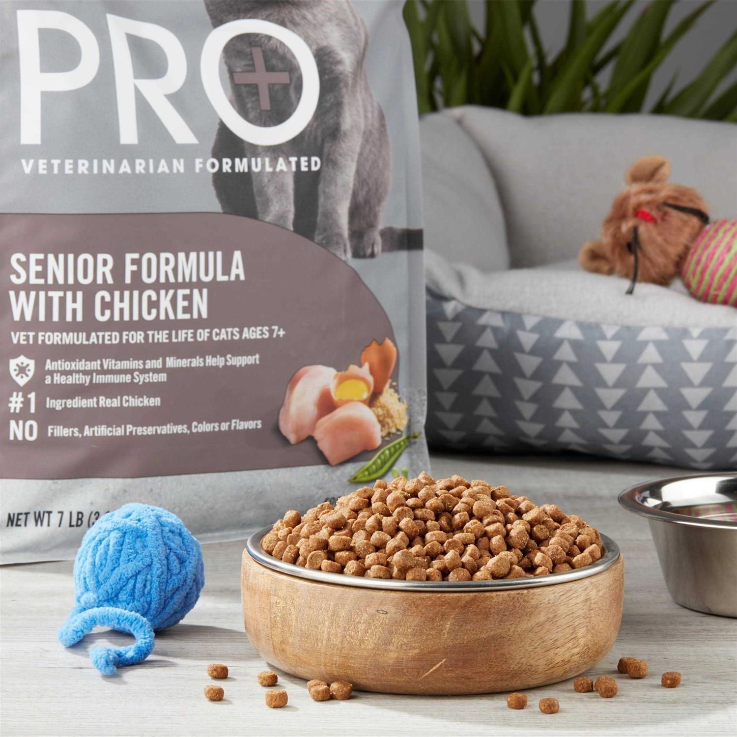 Pure Balance Pro+ Senior Formula with Chicken Dry Cat Food - Pet Supplies online store