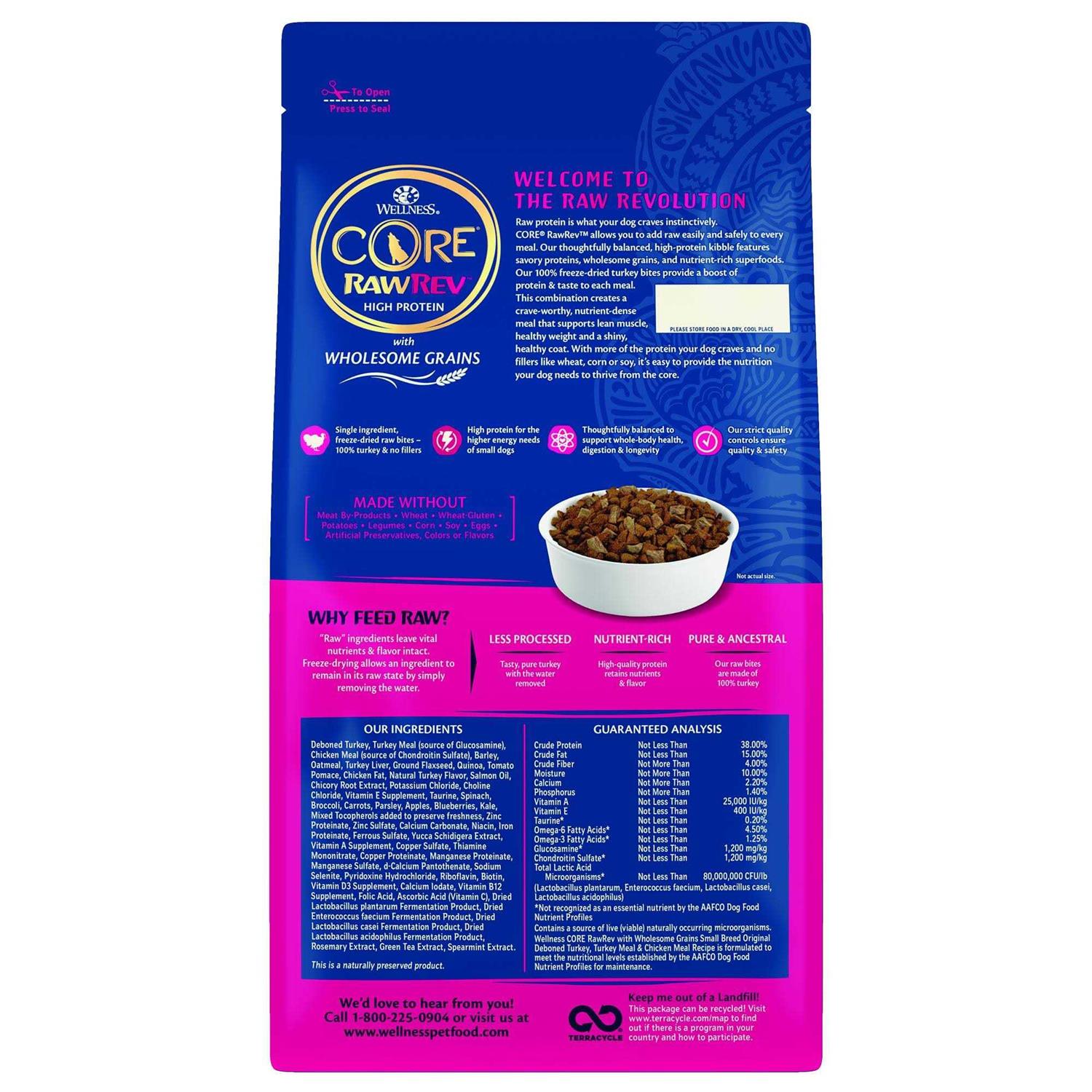 Wellness Core RawRev Wholesome Grains Original Recipe Dry Dog Food - Pet Supplies online store