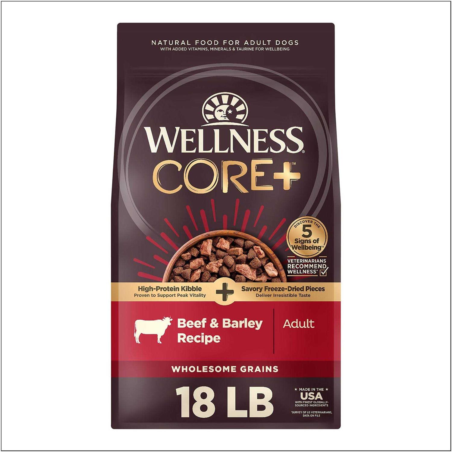 Wellness Core+ High Protein Kibble + Savory Freeze-Dried Pieces - Pet Supplies online store