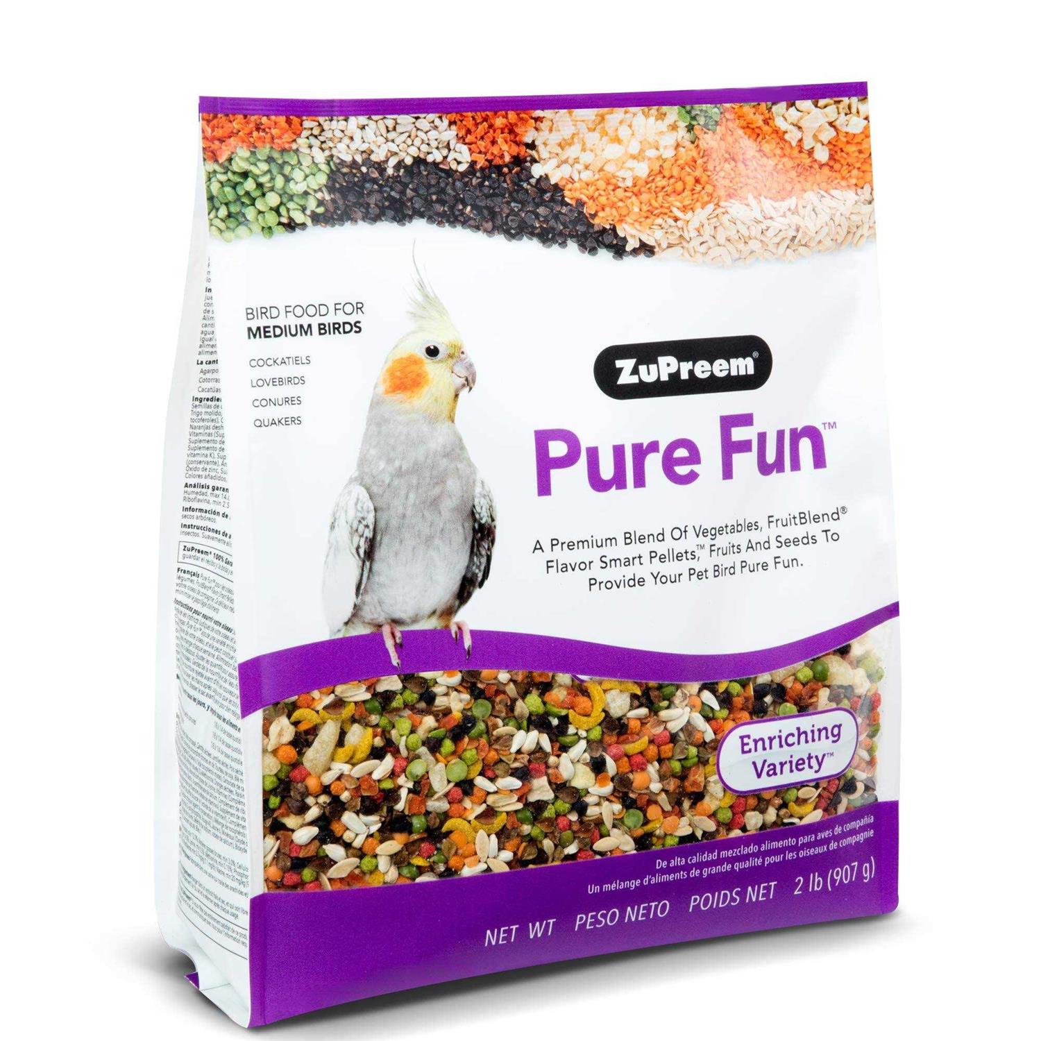 Zupreem Pure Fun Bird Food - Pet Supplies online store