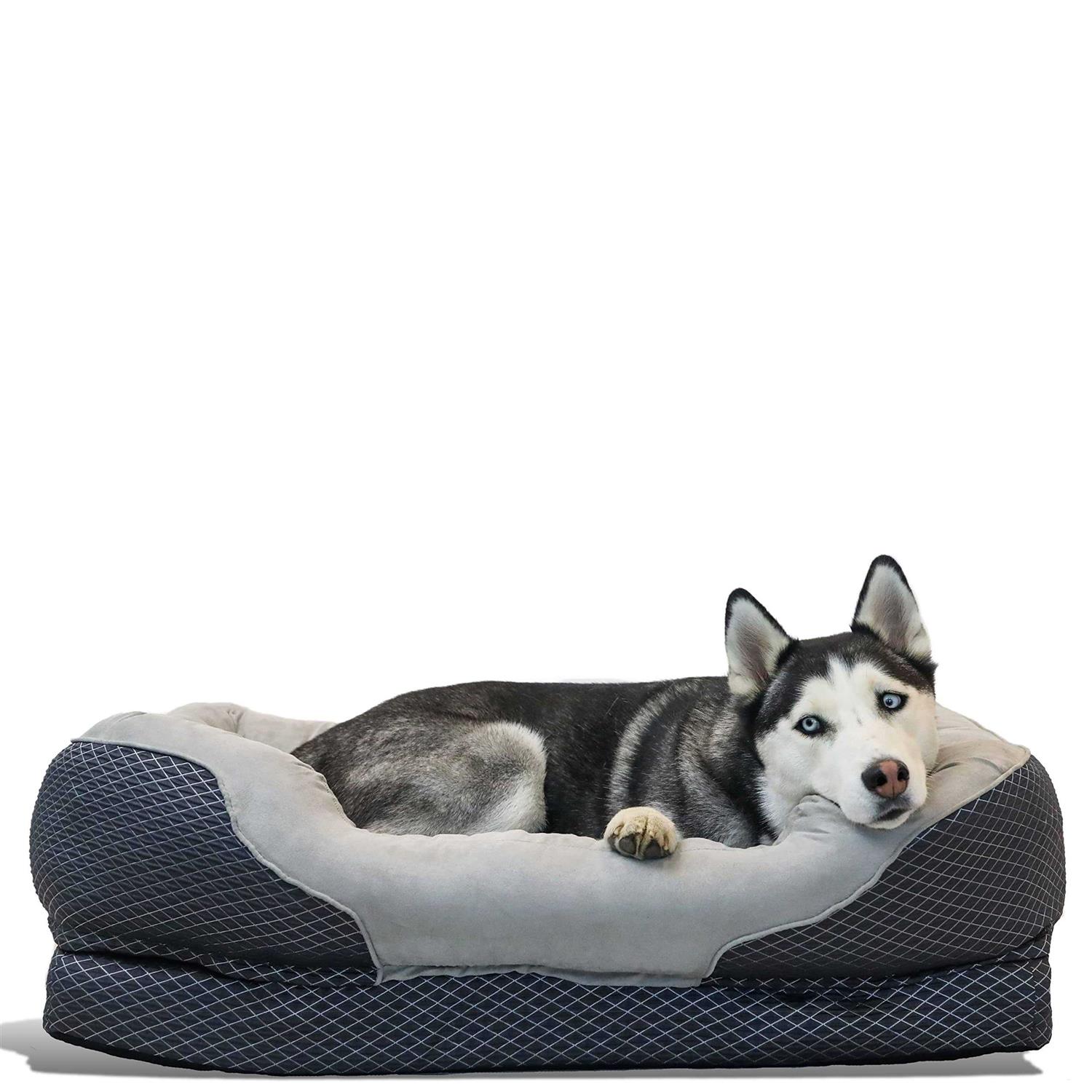 BarksBar Gray Orthopedic Dog Bed - Pet Supplies online store