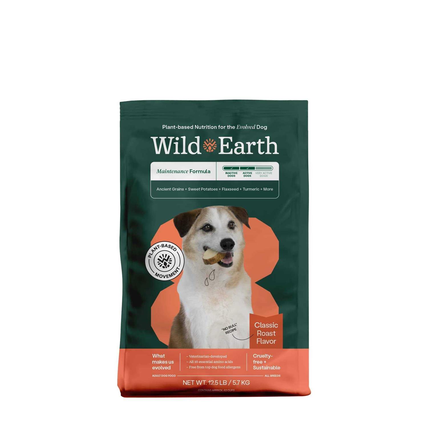 Wild Earth Classic Roast Flavor Maintenance Formula Dry Dog Food - Pet Supplies online store