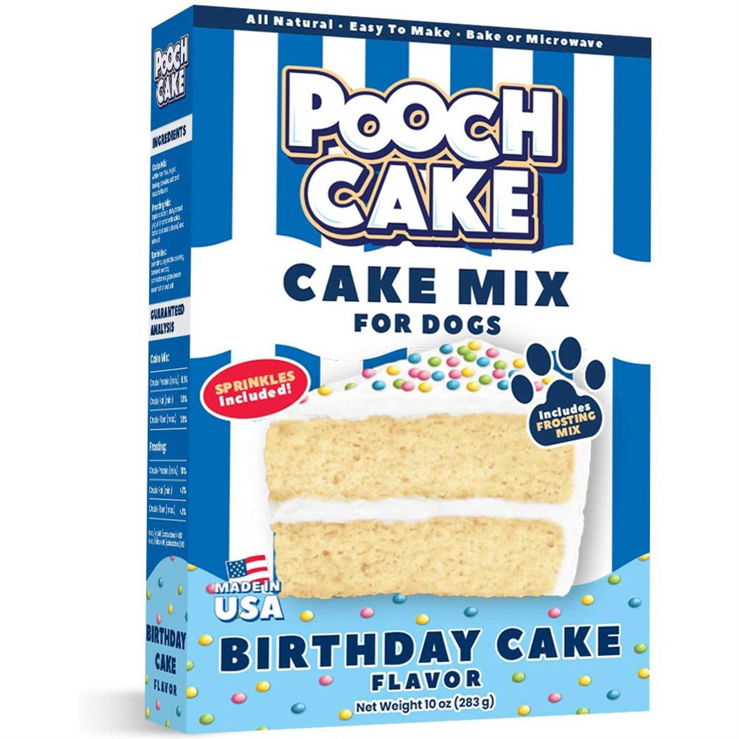 Pooch Cake Birthday Cake Mix for Dogs with Sprinkles - Pet Supplies online store