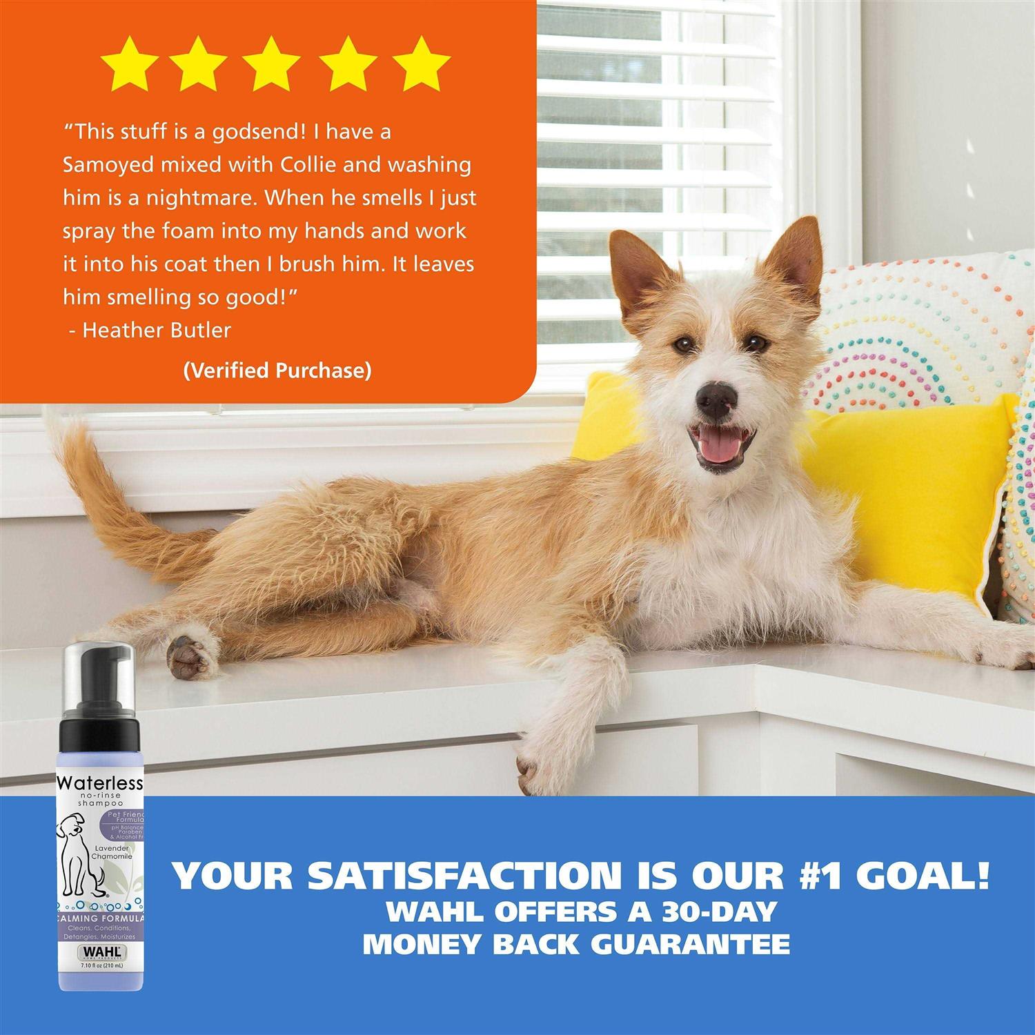 Wahl Waterless No Rinse Dog Shampoo Lavender Chamomile - Pet Supplies online store