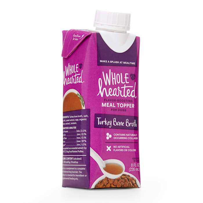 WholeHearted Turkey Bone Broth Dog Meal Topper - Pet Supplies online store