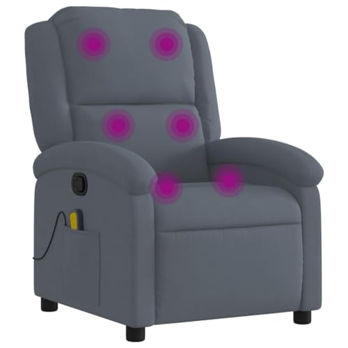 Massage Recliner Chair Dark Gray Velvet,Ultimate Relaxation:, in The Comfort of Our Massage Recliner Chair Armchairs Recliner Sleeper Chairs for Living Room