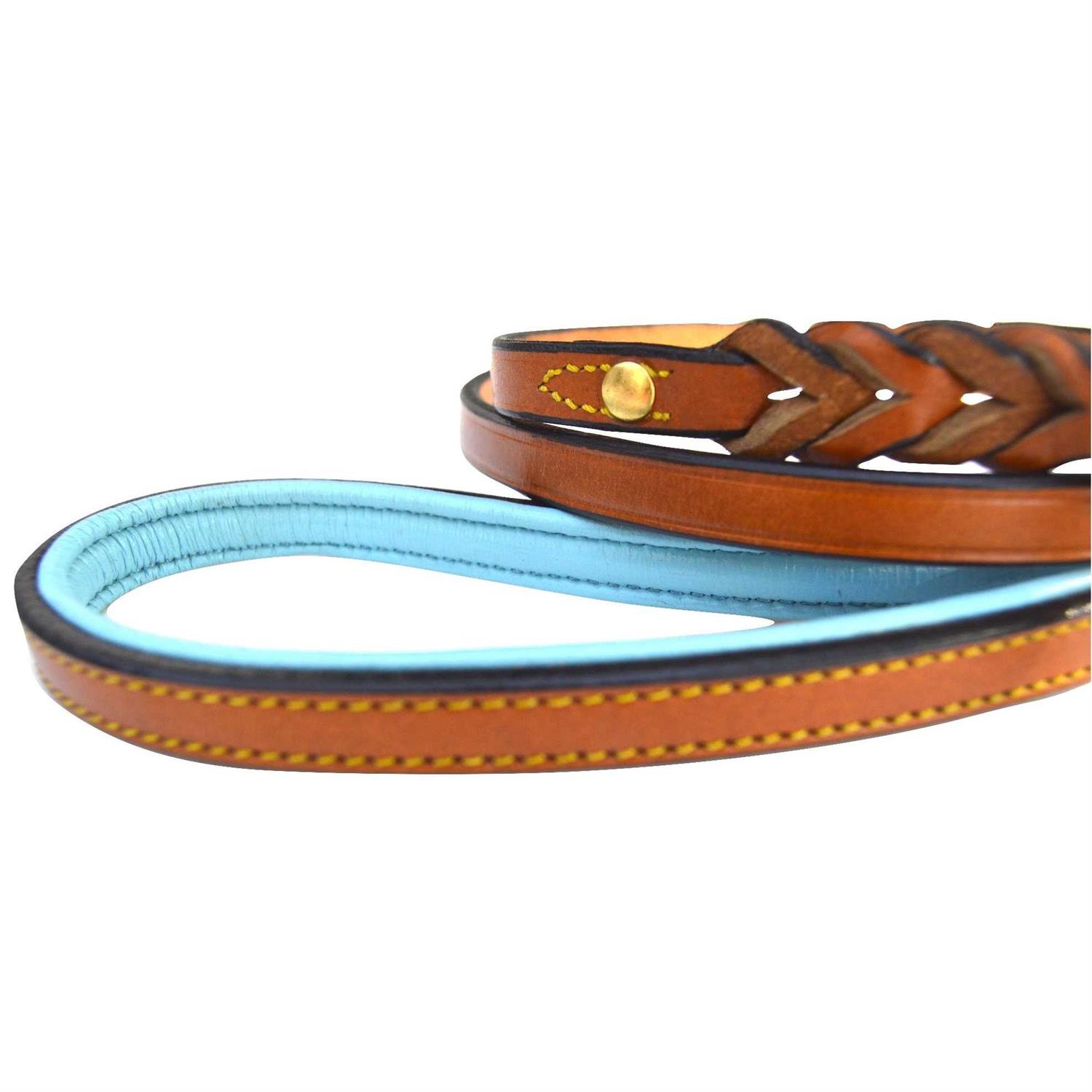 Soft Touch Collars Leather Braided Dog Leash - Pet Supplies online store