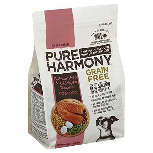 Pure Harmony, Dog Food, Grain Free, Salmon, Pea & Chickpea Recipe , 3 LB - Pet Supplies online store