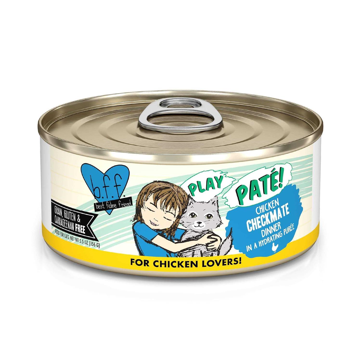 BFF Play Pate Lovers Chicken Checkmate Wet Cat Food - Pet Supplies online store