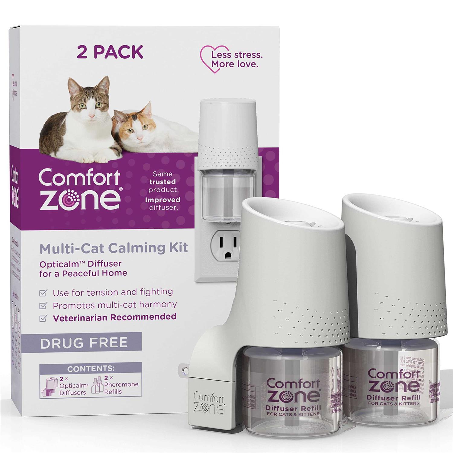 Comfort Zone Multi-Cat Diffuser Kit - Pet Supplies online store