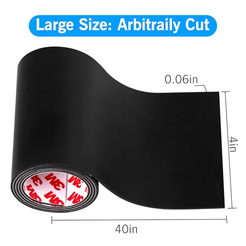 Furniture Pads for Hardwood Floor Self-Stick Silicone Non Slip Pads - Cuttable Heavy Duty Furniture Anti Scratch Rubber Protectors Pad 4 x 40 Inch, Translucent