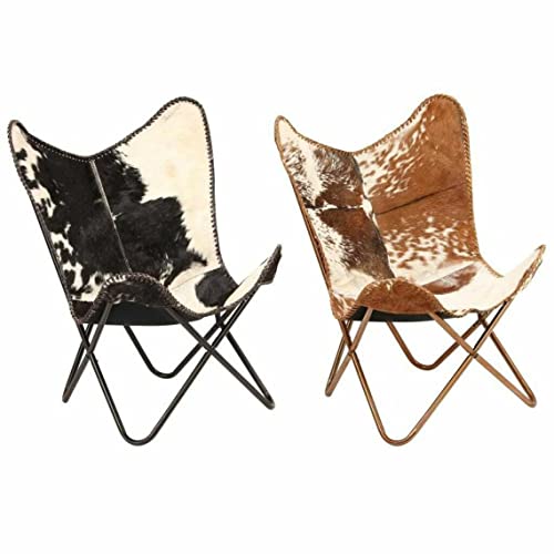 Leather Living Room Chairs Handmade Butterfly Chairs for Adults Side Hand Stitched Folding Iron Frame Vintage Tan Leather Butterfly Chair