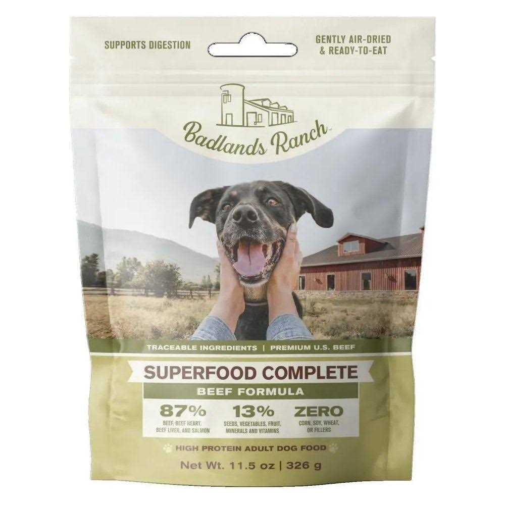 Badlands Ranch Superfood Complete Air Dried Beef Dog Food - Pet Supplies online store