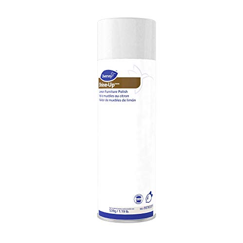 Diversey Shine-Up Furniture Cleaner, Lemon Scent, 13.8 oz Aerosol Spray, 12/Carton