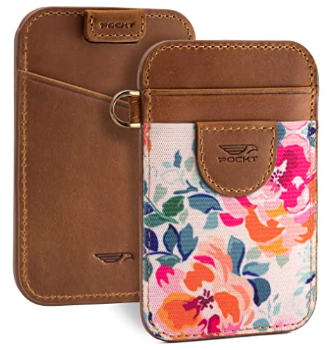 POCKT Custom Wallets for Men and Women Personalized Wallet Engraved Slim Card Holder - Customized Leather Wallets RFID Blocking Minimalist Walets