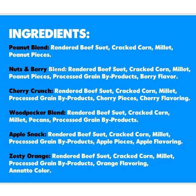 Suet Plus Variety 6 Pack - Pet Supplies online store