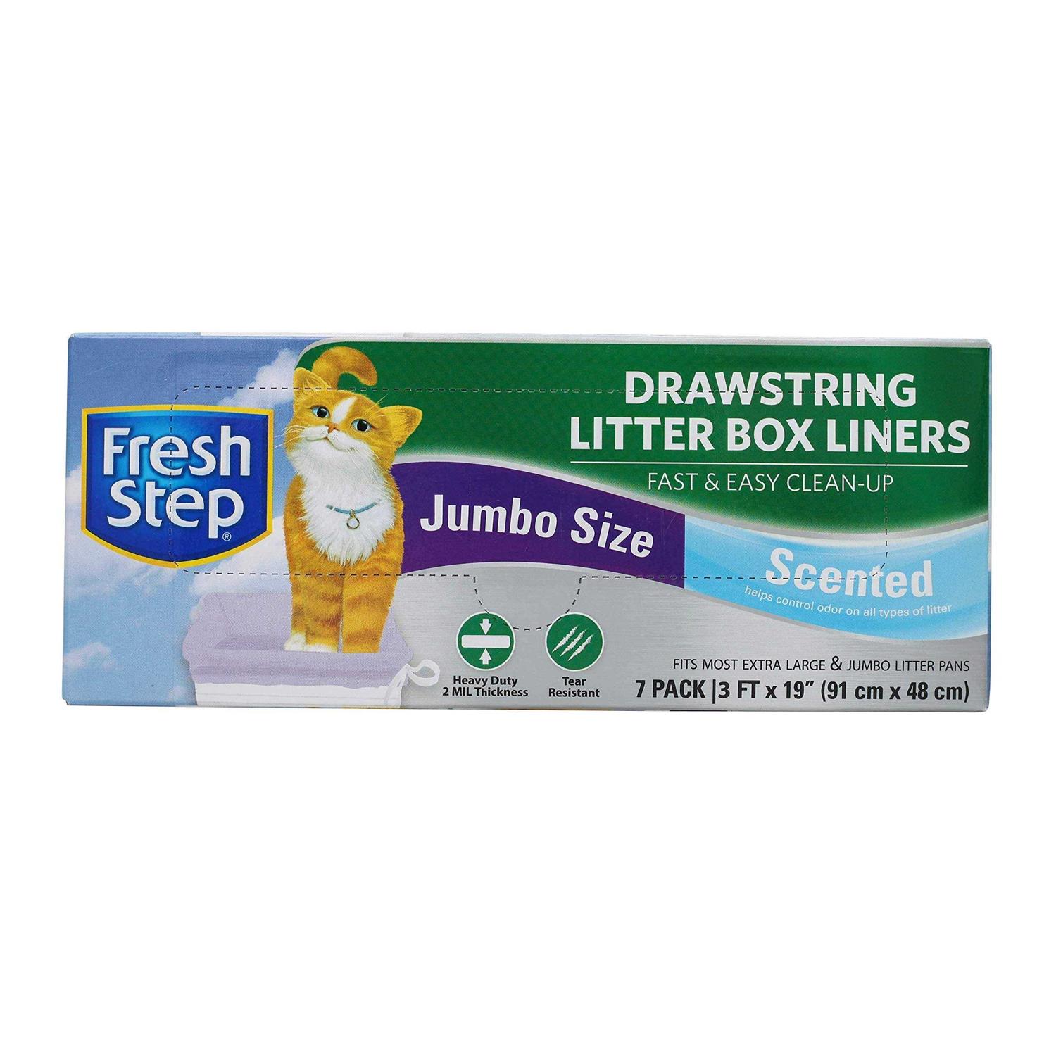 Fresh Step Drawstring Litter Box Liners Scented Large - Pet Supplies online store