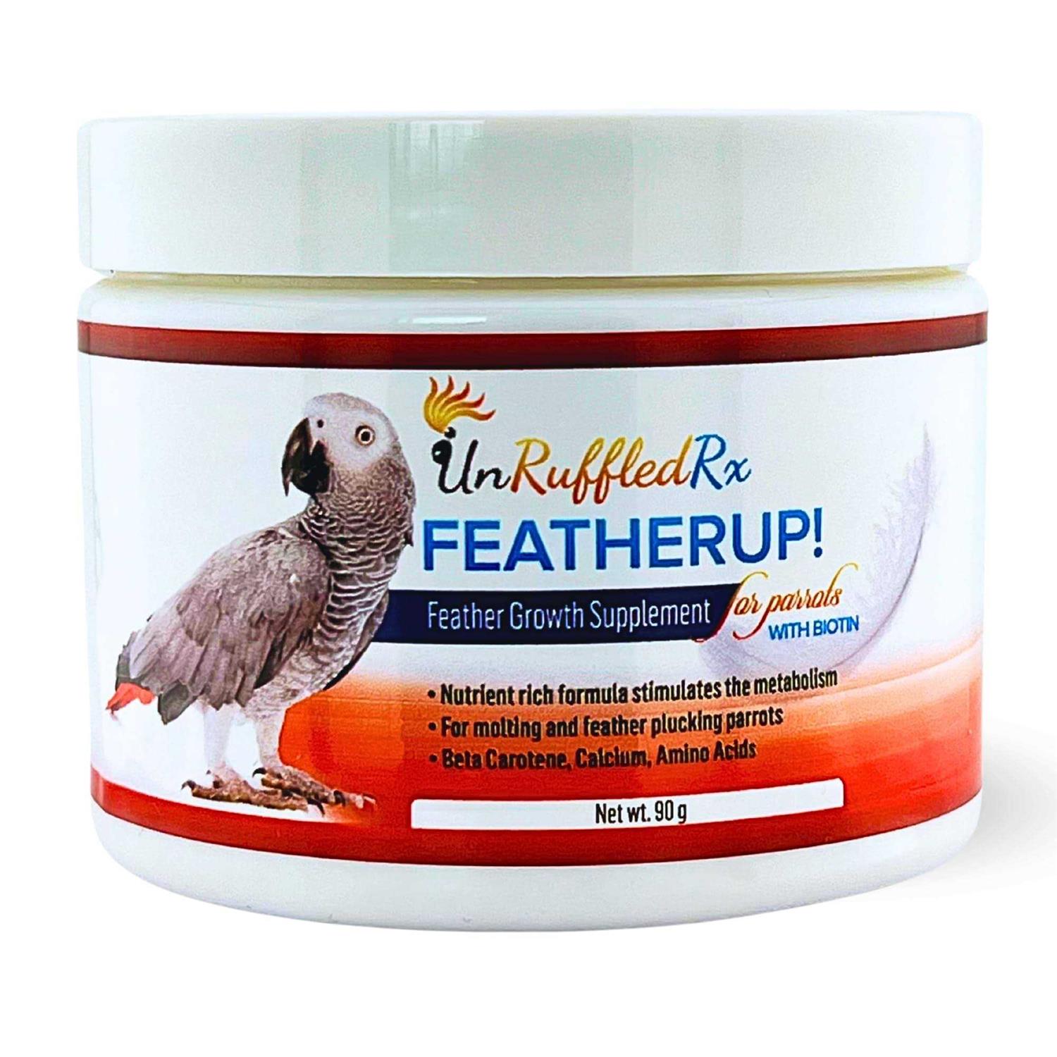 UnRuffledRx FeatherUp! Bird Multivitamin with Biotin for Beautiful Plumage - Pet Supplies online store