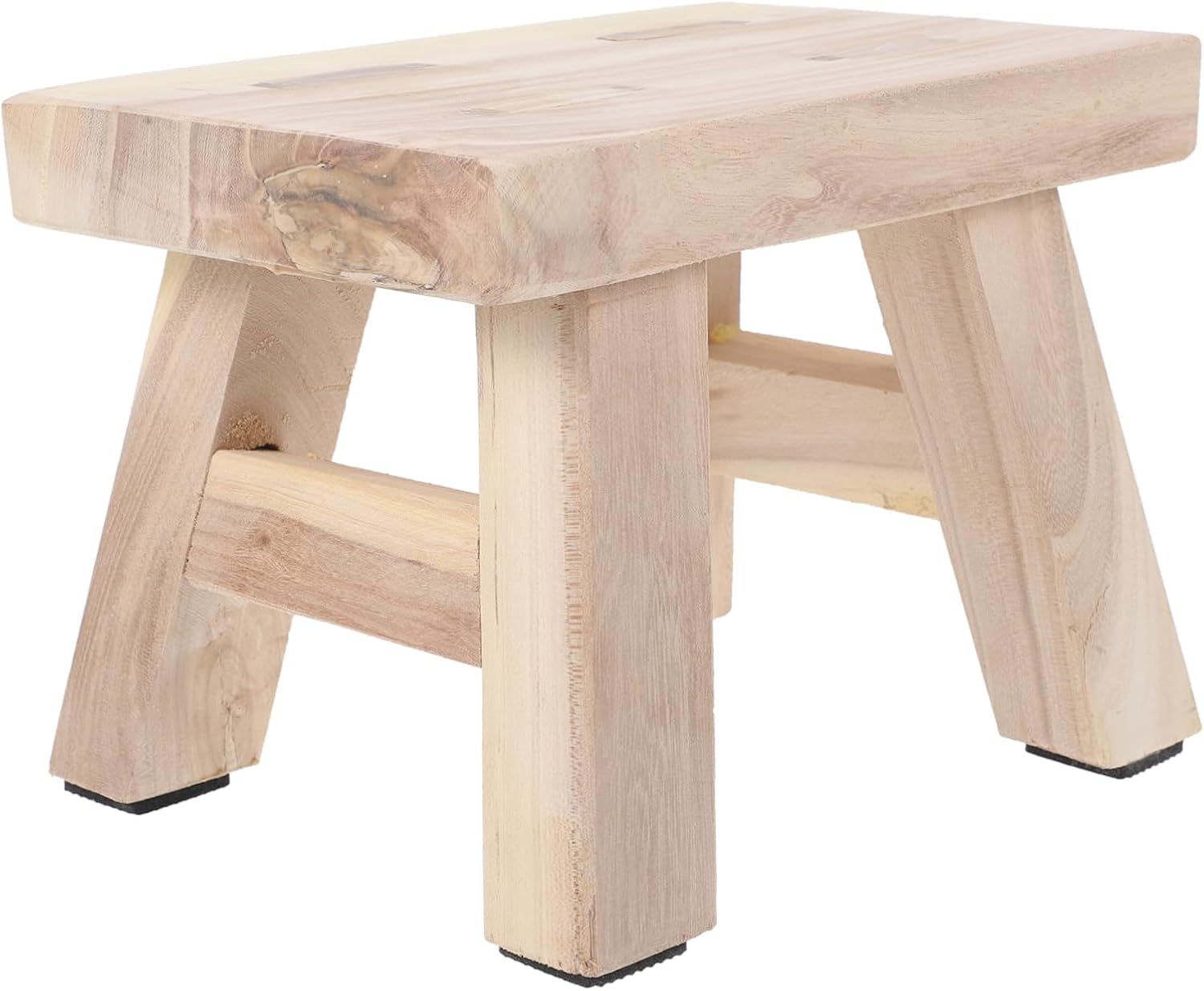 PRETYZOOM Solid Wood Bench Wooden Stools Small Stool Kids Stool Wooden Step Stool Wood Step Stool Wood Stool Wooden Foot Stool Low Stool Small Wooden Stool Wooden Stool for Kids Short Stool
