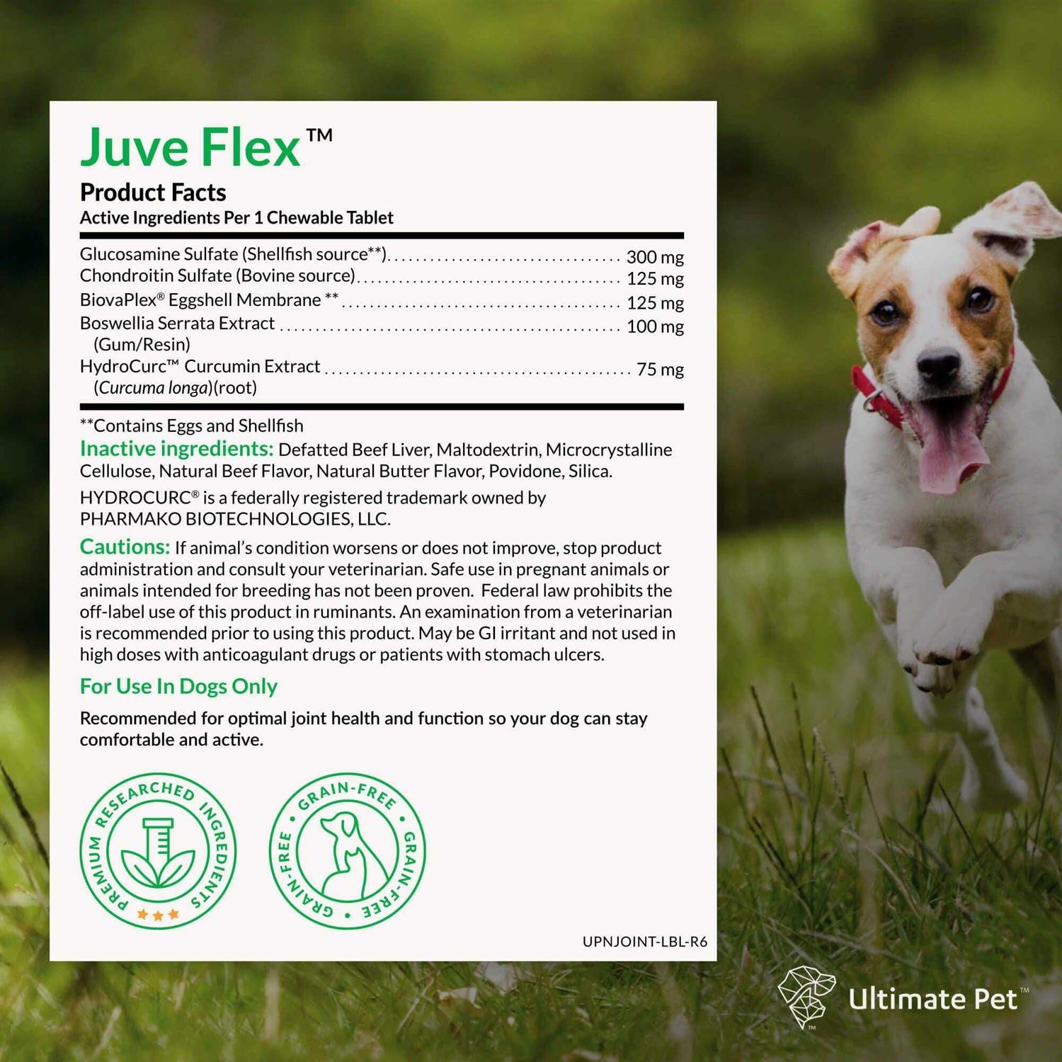 Ultimate Pet Nutrition Canine Hip & Joint Support Juve Flex Supplement for Dogs - Pet Supplies online store
