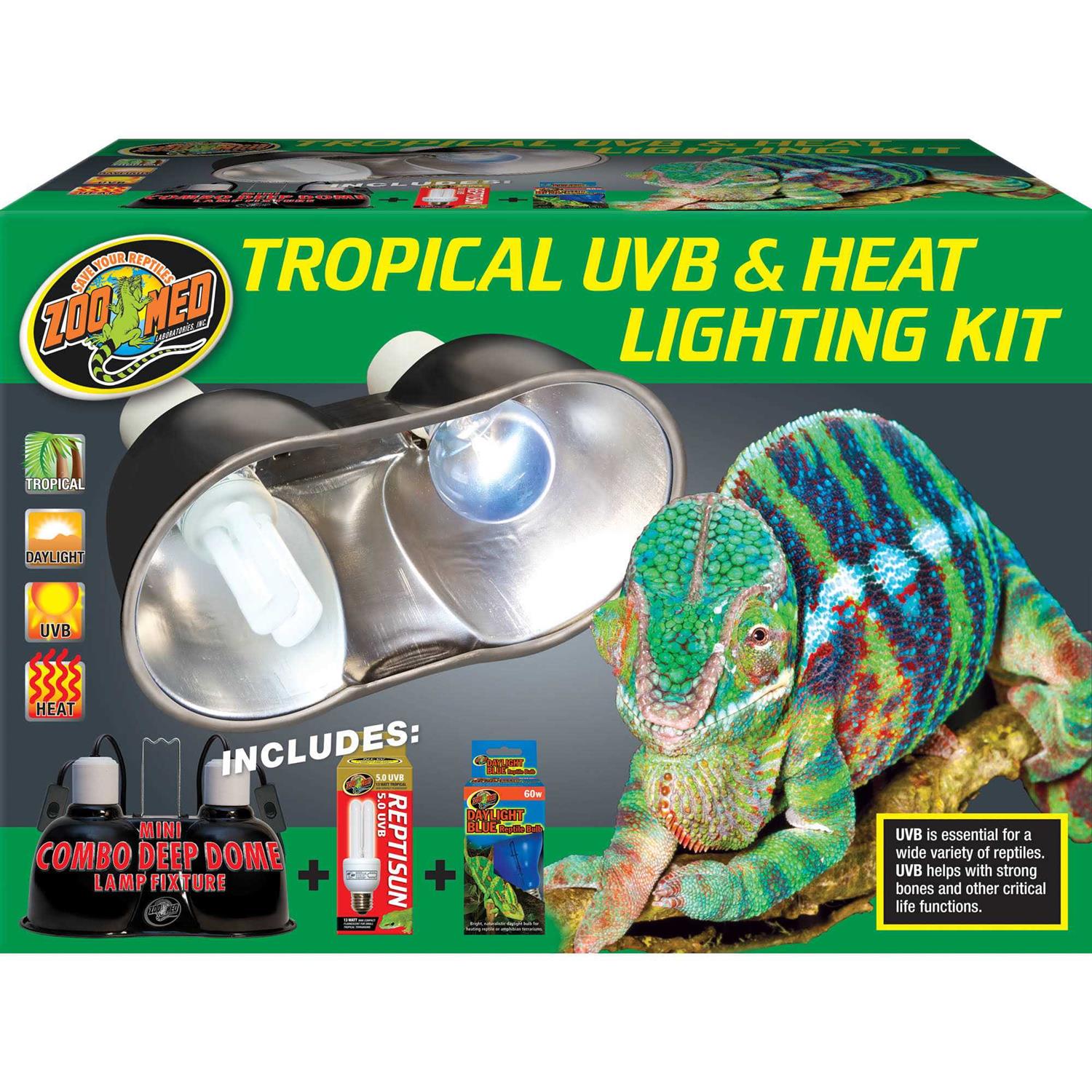 Zoo Med Tropical UVB Heat Lighting Kit - Pet Supplies online store