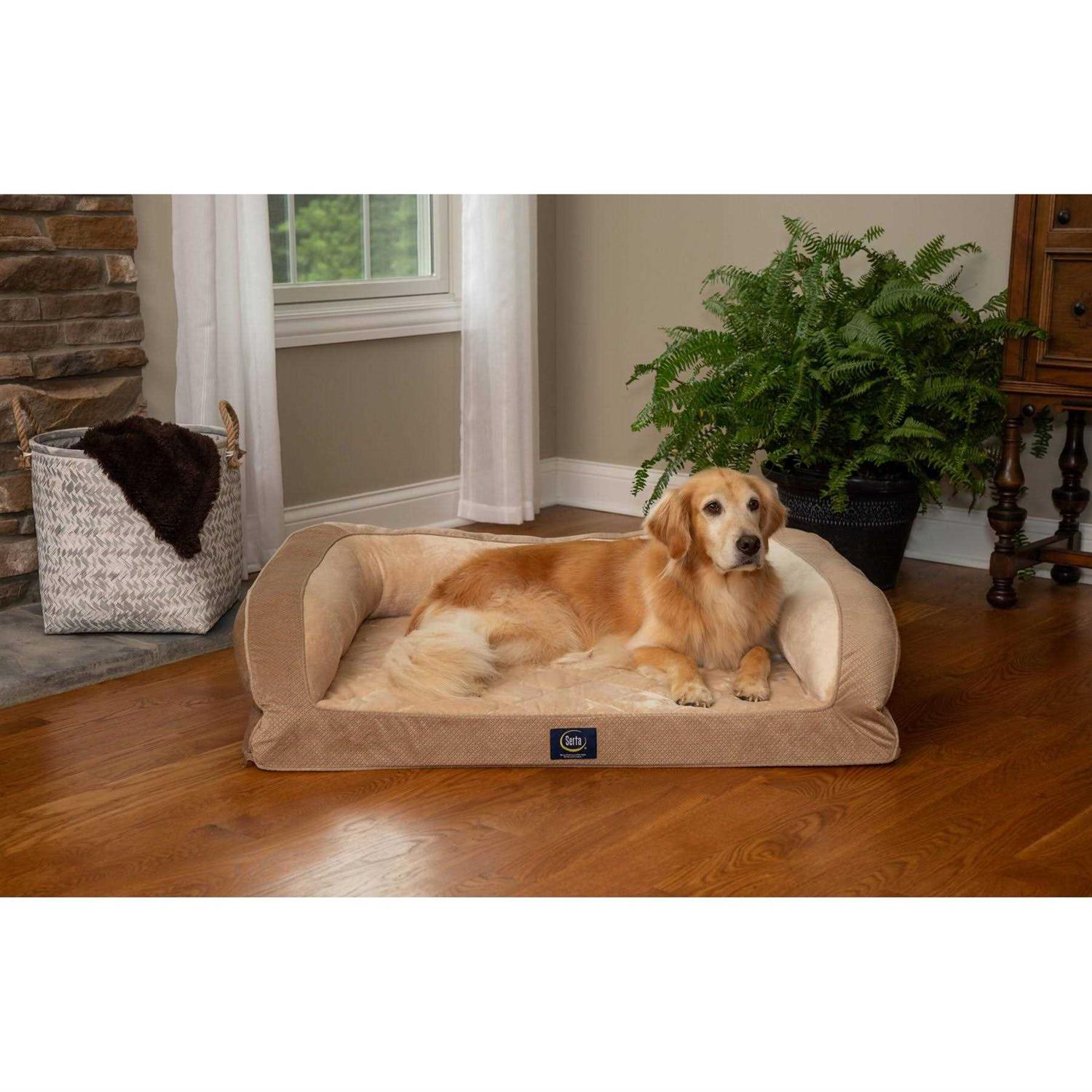 Serta Quilted Couch Cat & Dog Bed - Pet Supplies online store