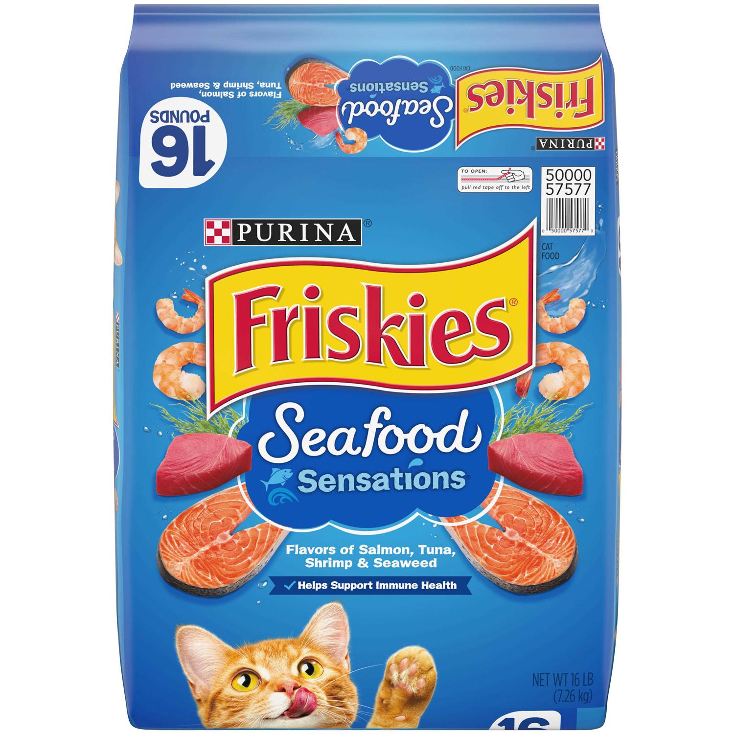 Friskies Seafood Sensations Dry Cat Food - Pet Supplies online store