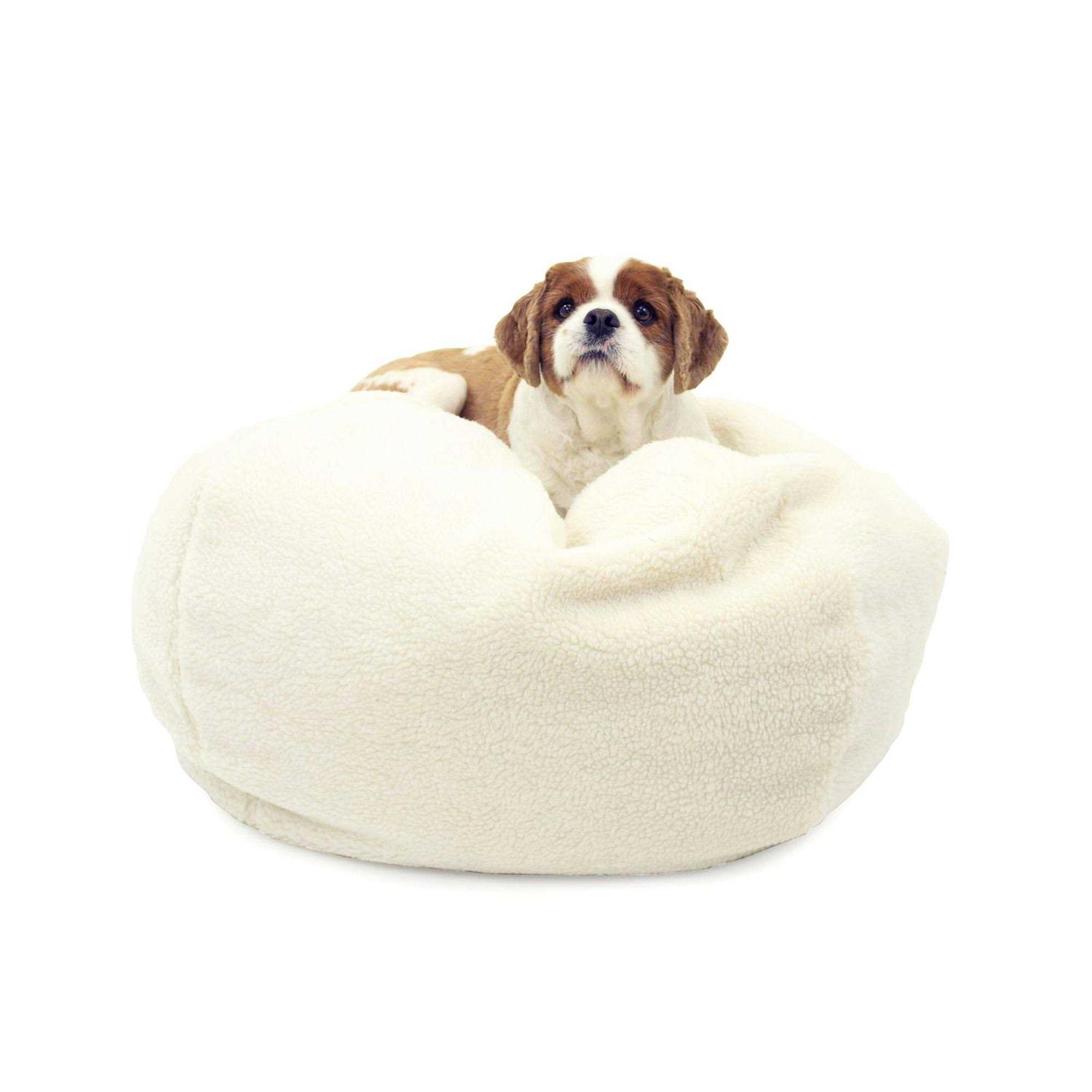 Carolina Pet Sherpa Puff Ball Bed - Pet Supplies online store