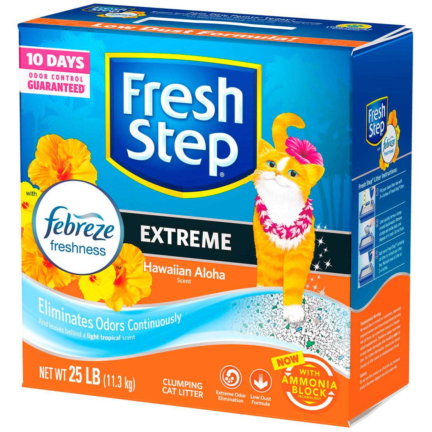 Fresh Step Hawaiian Aloha Extreme Scented Clumping Cat Litter with Febreze - Pet Supplies online store