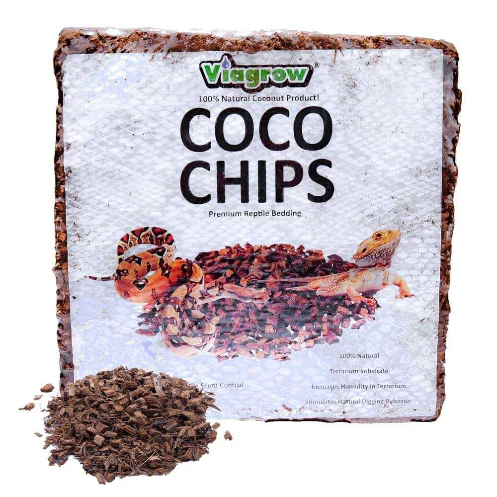 Viagrow Coco Coir 72 Qt. / 68 L / 18 gal. Premium Coconut Reptile Substrate Coco Chips - Pet Supplies online store
