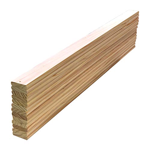 Bed Slats Solid Pine Wood Slats Twin Bed Mattress Support Wooden Slats 40 in Long x 2.75 in x 0.62 in Pack of 13 Count Replacement Parts Custom Size Cutting Service (Twin 40 in, 40)