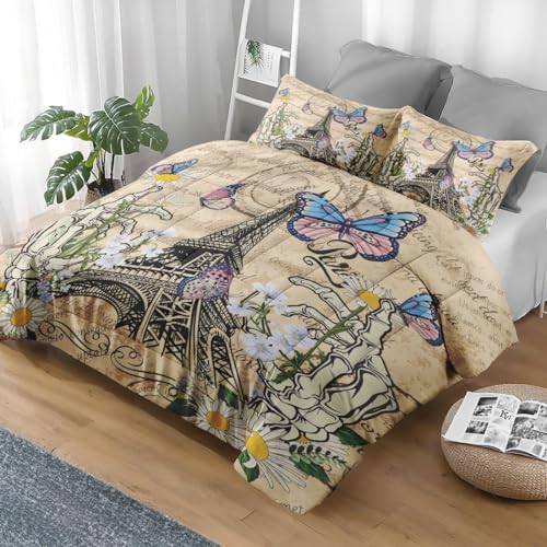 Comforter Set Queen Size, Queen King Princess Soft Bedding Set for Kids and Adults, Royal Crown Red Black Comforter Set with Pillowcase, for Bedroom Bed Decor