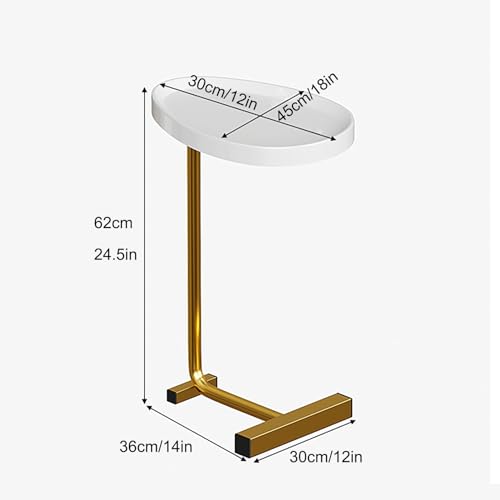 Coffee Table-Oval Table, Modern Coffee Table for Home, Side End Table for Living Room, Small Modern Coffee Table, for Living Room, Bedroom and Balcony (Color : Black)