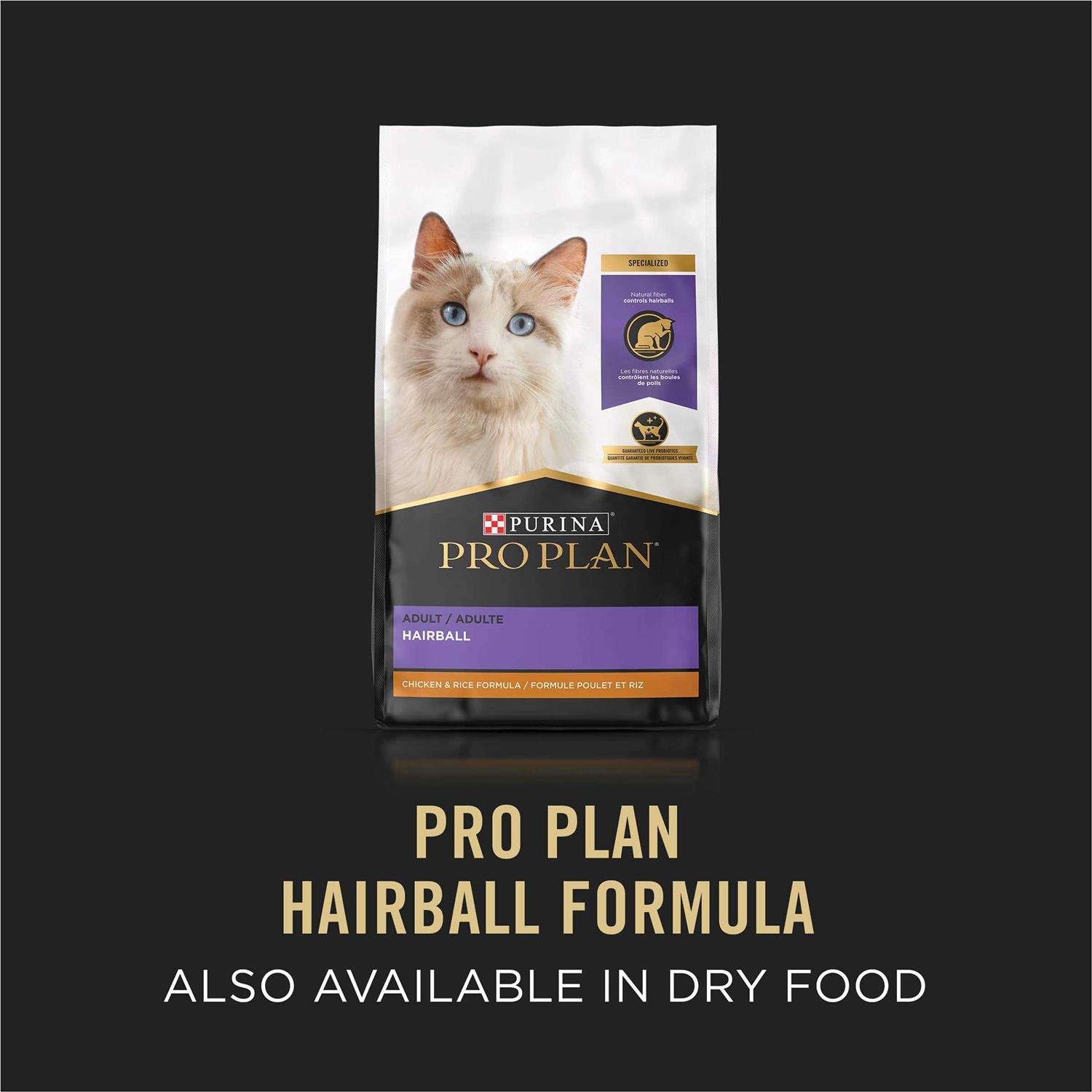 Purina Pro Plan Hairball Control Cat Food Wet Pate - Pet Supplies online store