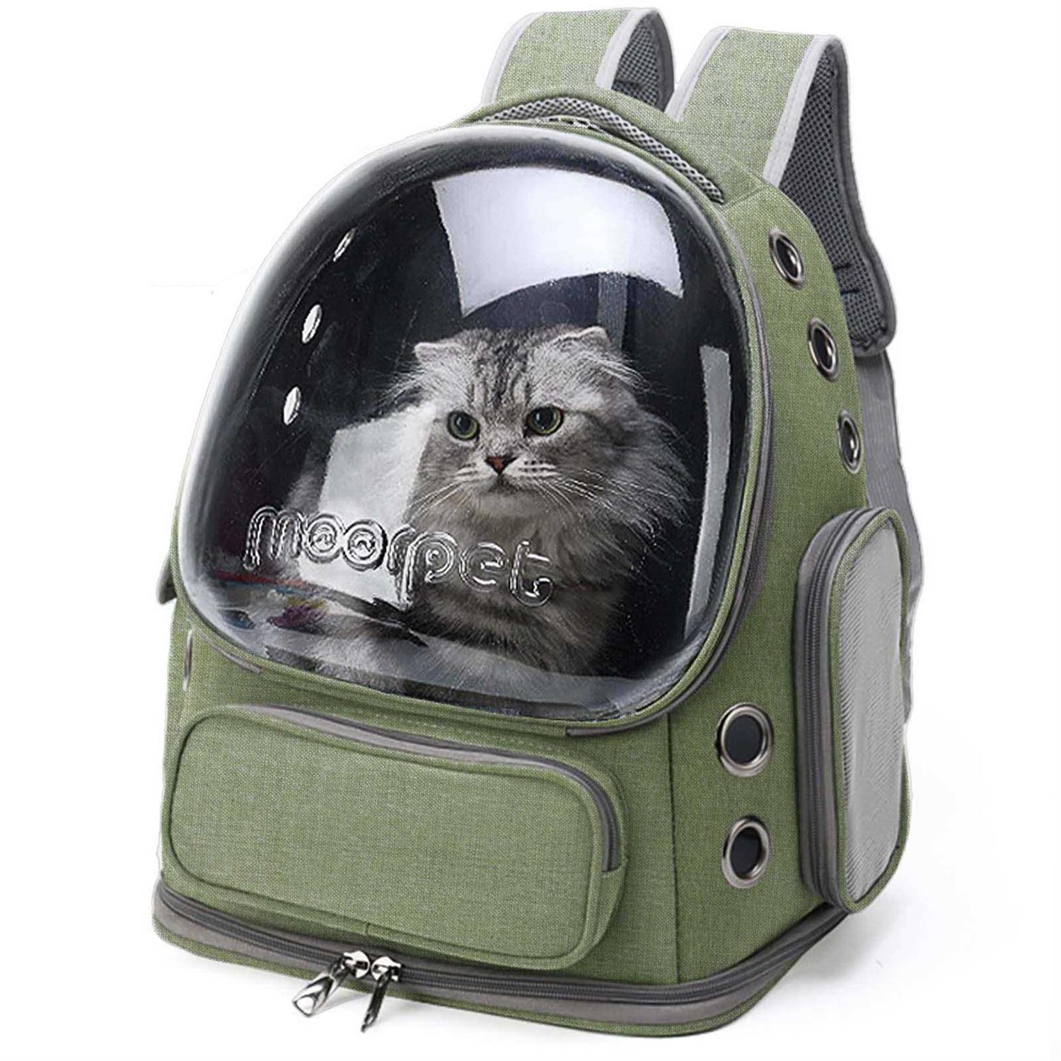 Cat Carrier Backpack Dog Backpack Carrier for Small Dogs Pet Bubble Backpack Bag with Air Holes Airline Approved Travel Carrier - Pet Supplies online store