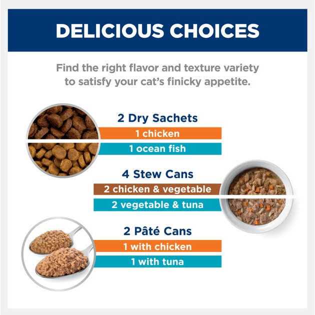 Hill's Prescription Diet k/d Kidney Care Starter Kit Variety Pack Cat Food - Pet Supplies online store