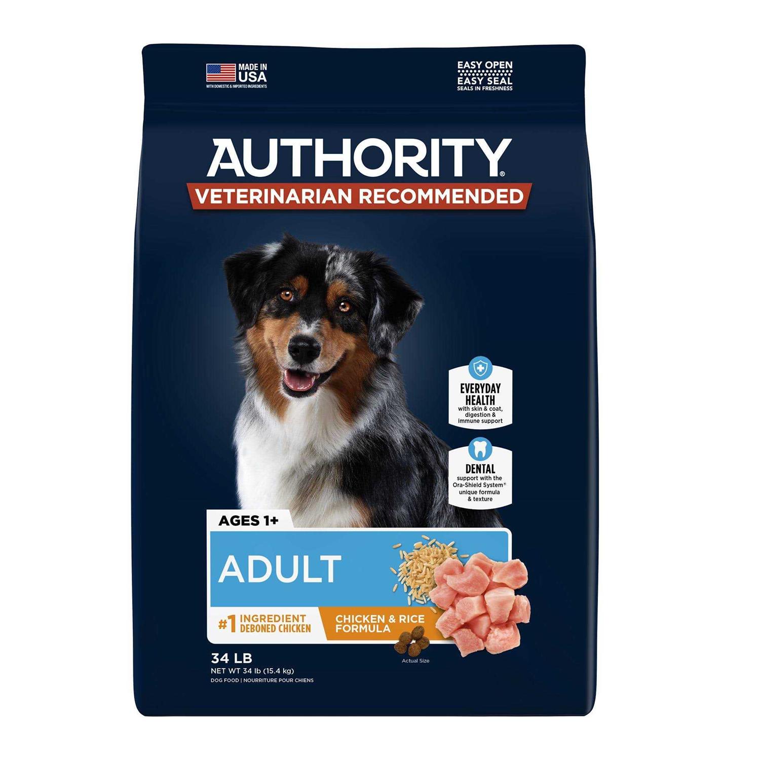 Authority Chicken Rice Formula Adult Dry Dog Food - Pet Supplies online store