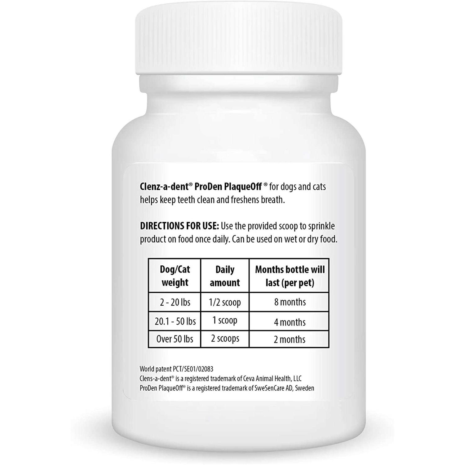 Clenz-A-Dent Food Additive PlaqueOff - Pet Supplies online store