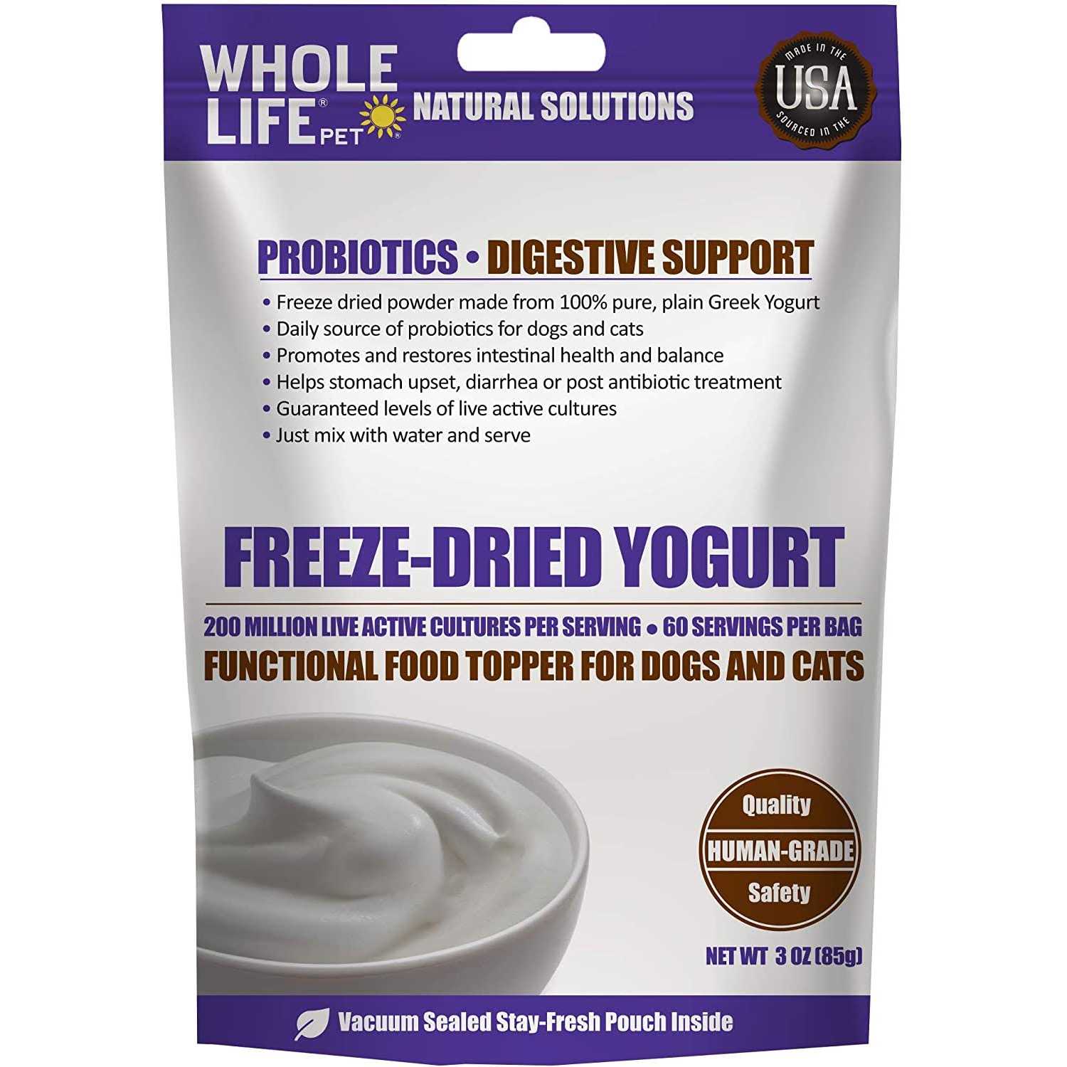 Whole Life Pet Nutritionals Freeze Dried Yogurt Powder - Pet Supplies online store