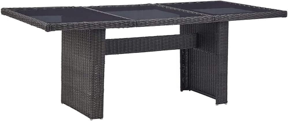 vidaXL Garden Dining Table Black 78.7
