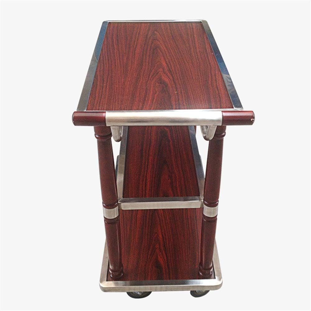 Serving Cart Trolley, Bar Carts Serving Carts Kitchen Carts Wine Rack Carts On Wheels with Storage Industrial Rolling Carts 3 Tiers Wine Tea Beer Shelves Holder Solid Wood and Metal