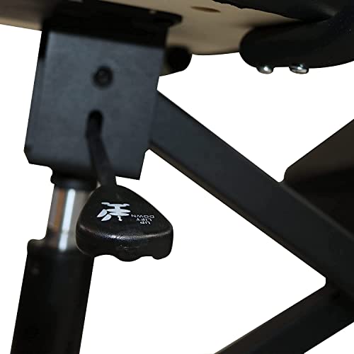 Master Massage Ergonomic Kneeling Chair for Upright Posture,Foldable Posture Chair with Thick Memory Foam Cushions,Adjustable Stool for Home, Office- Relieving Back and Neck Pain (with Backrest)