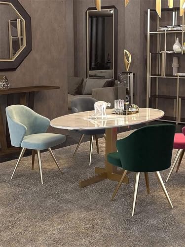 Chairs Furniture Upholstered Velvet Dining Chair, Kitchen Chairs Set of 2, Makeup Chair with Metal Legs, Side Chairs for Dining Room/Bedroom Dining