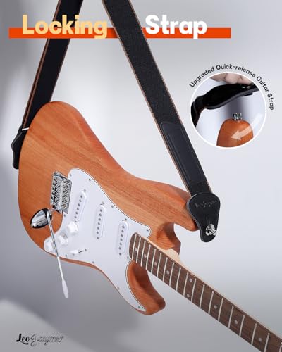 Leo Jaymz DIY Single Cut Electric Guitar Kits with Mahogany Body and Neck - Rosewood Fingerboard and All Components Included (LP Hollow)